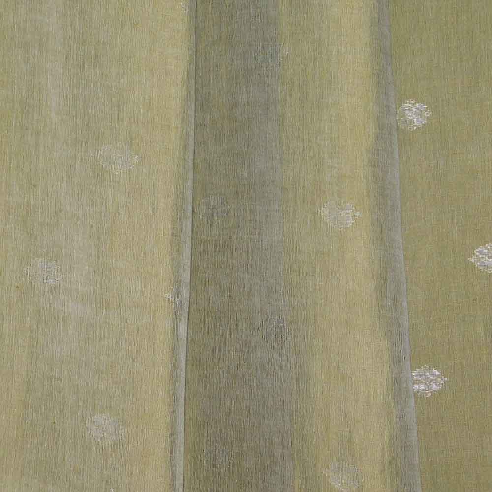 Linen Mughal Buta Geometric Pallu Weaving Handloom Saree TLG02J 3