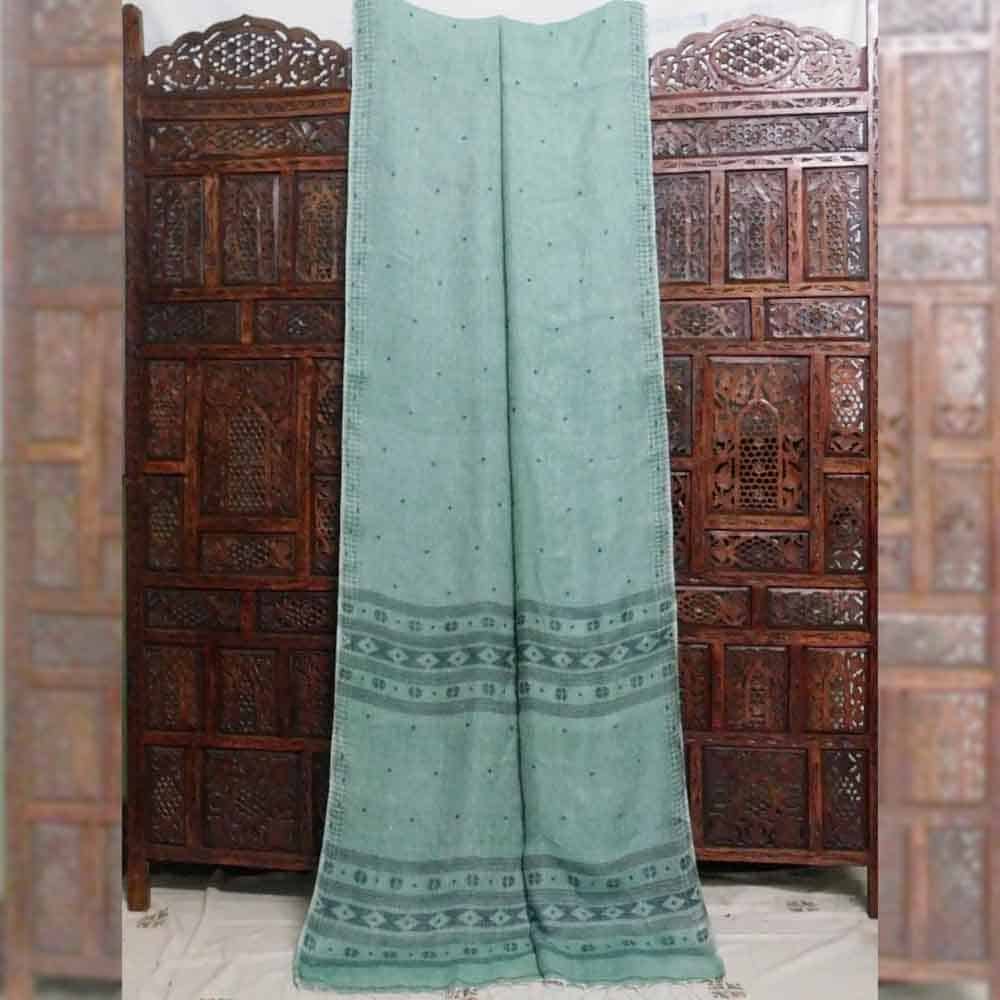 Makhmali Premium Linen Jamdani Saree SULJ17A 1