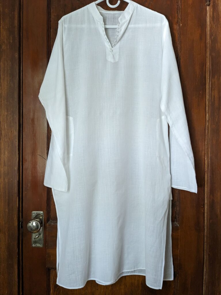 Kurta- white muslin