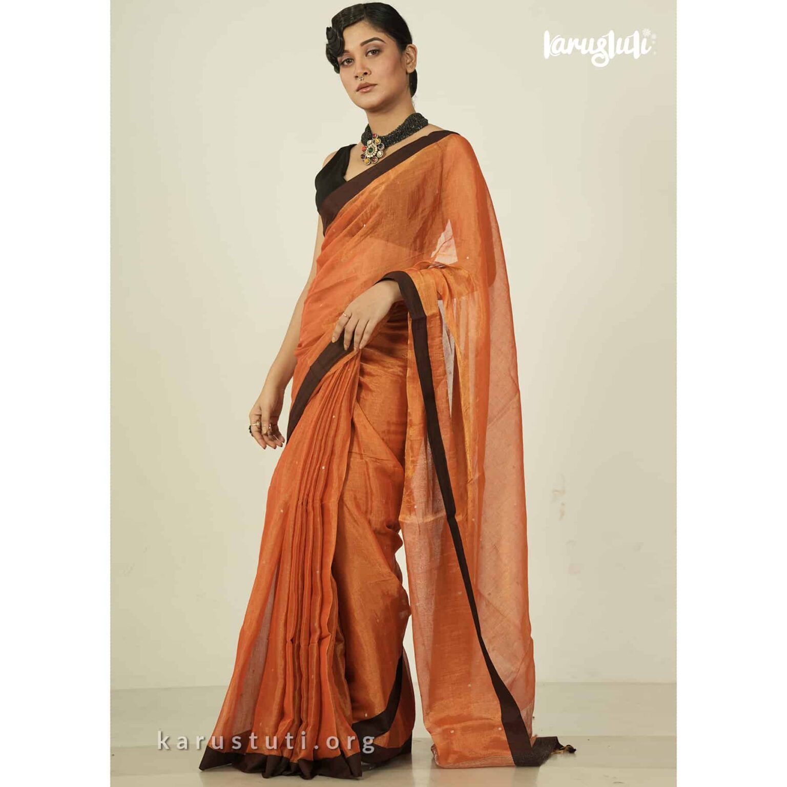 Metallic Tissue Saree