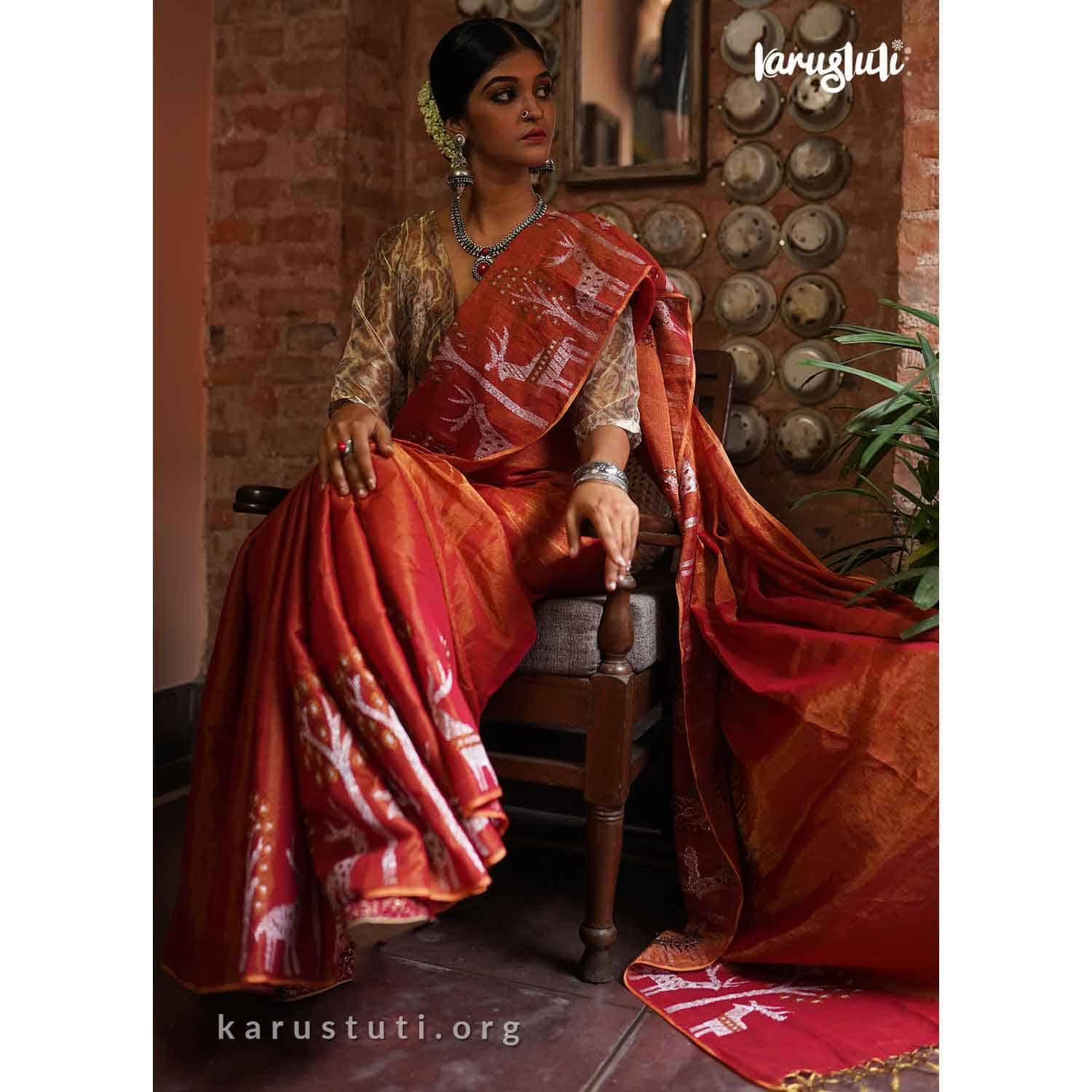 metallic sarees for wedding