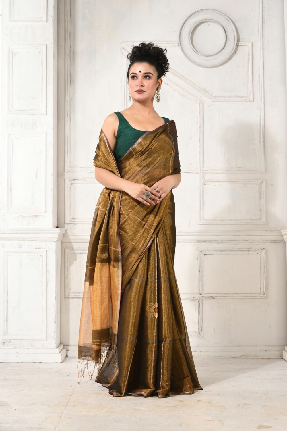 METALLICHANDLOOMSAREE-KARU19-BLACK-GOLD