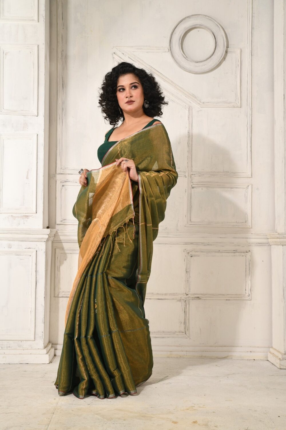 METALLICHANDLOOMSAREE-KARU23-GREEN-GOLD (4)