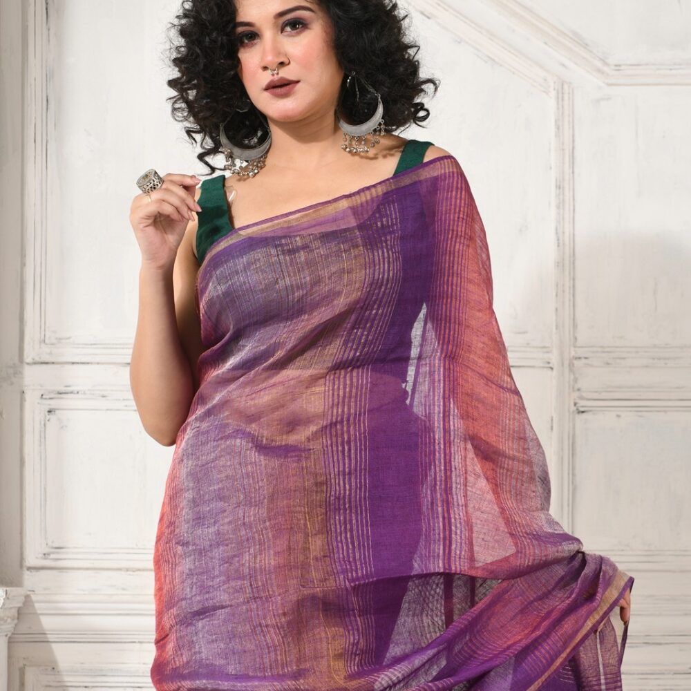LINENMETALLICHANDLOOMSAREE-KARU29 (3)